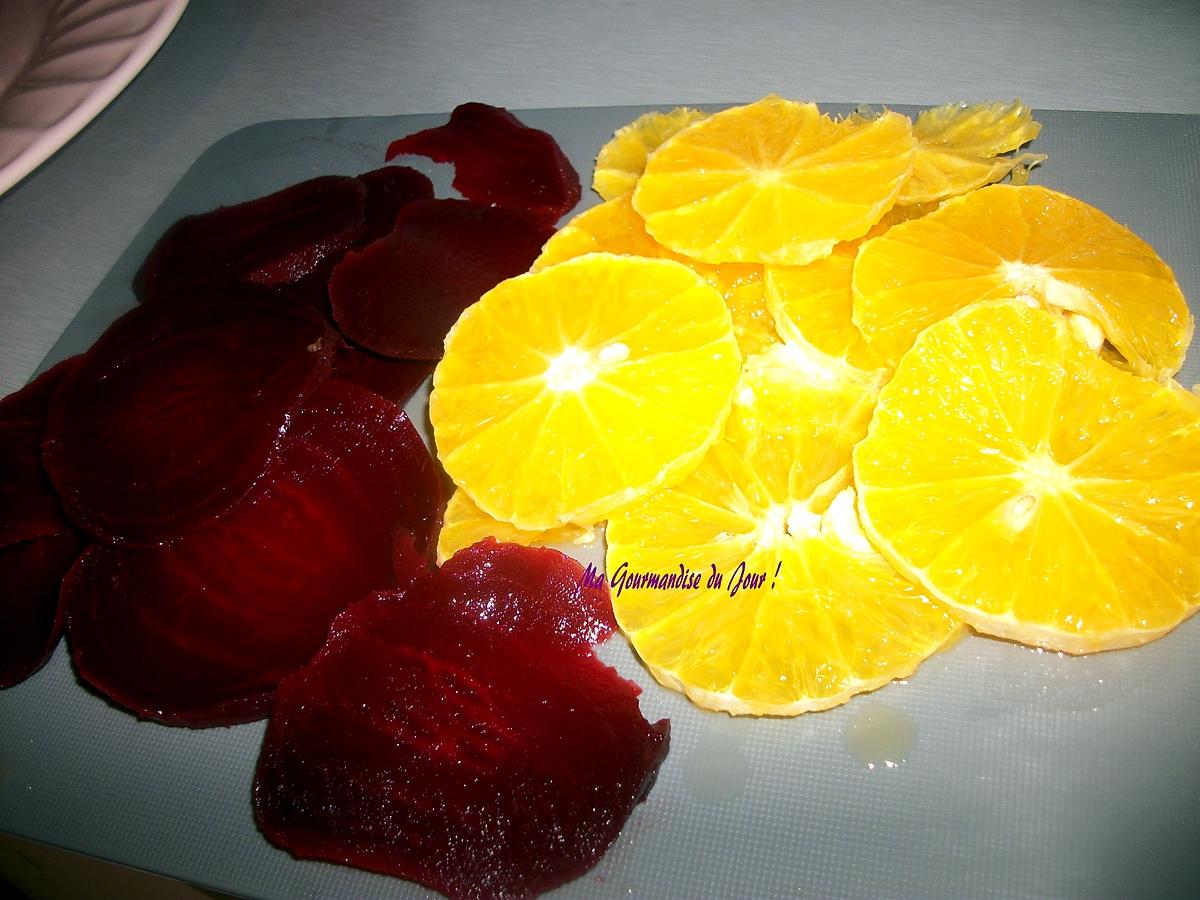 recette SALADE d'ORANGE & BETTERAVE ROUGE