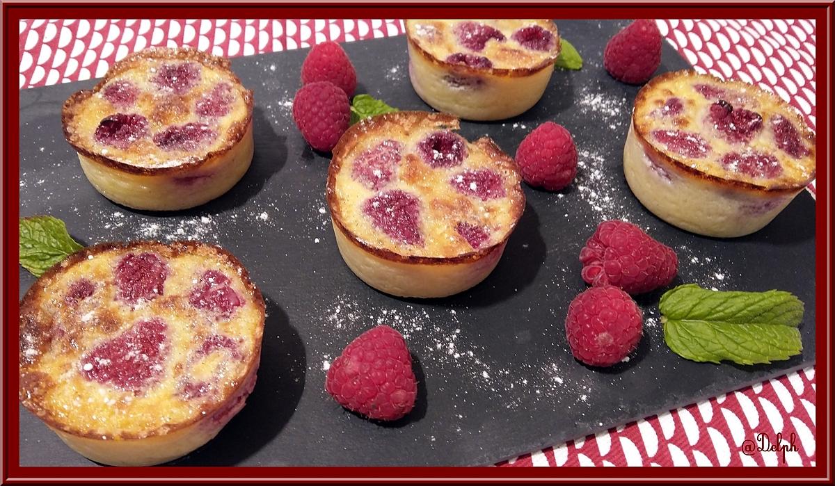 recette Minis flans pâtissiers aux framboises