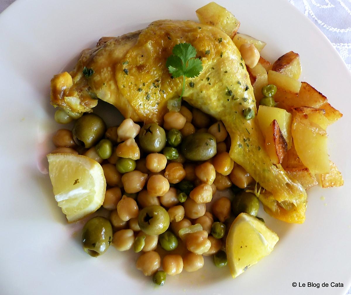 recette Tajine poulet et pommes de terre