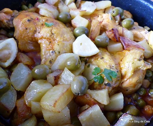 recette Tajine poulet et pommes de terre