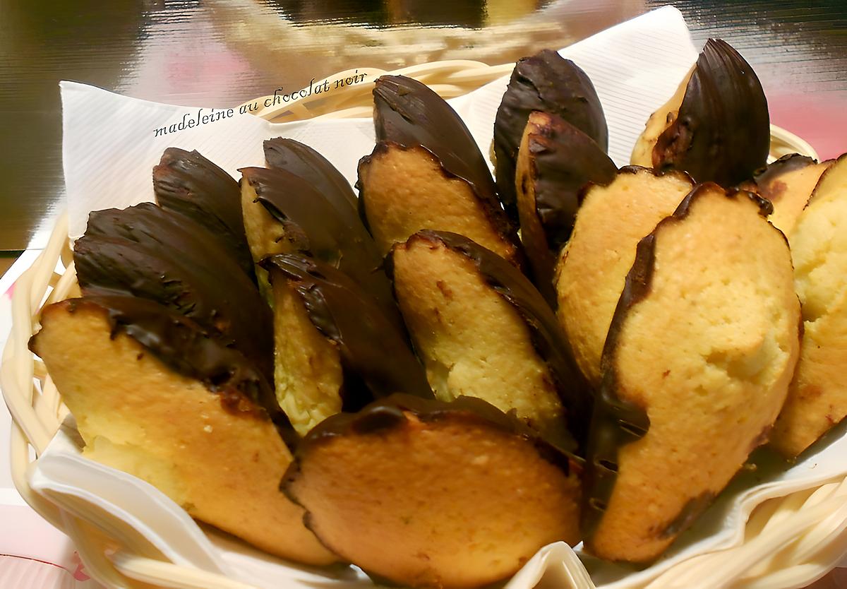 recette madeleine enrobé de chocolat