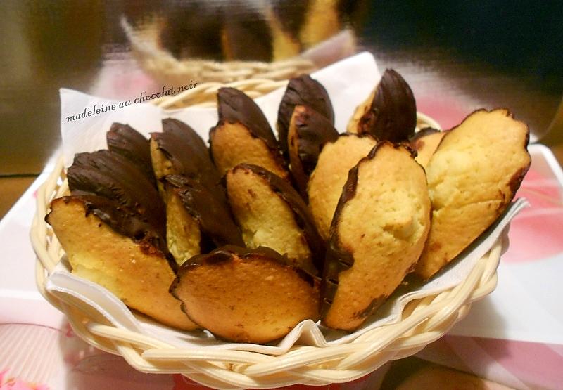 recette madeleine enrobé de chocolat