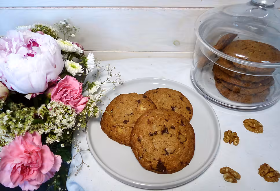 recette Cookies aux noix sans gluten et sans lactose