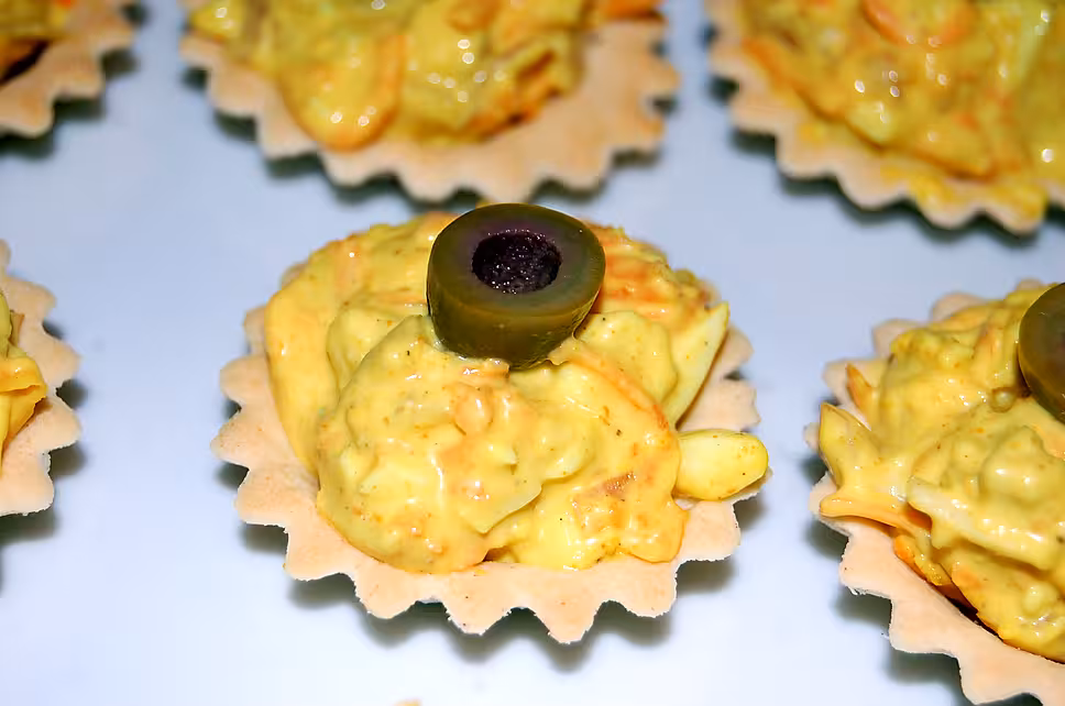 recette Mini tartelette salé curry /poulet du blog cccuisine.over-blog.com