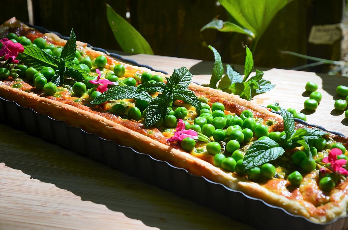 recette Tarte aux petits pois à la menthe