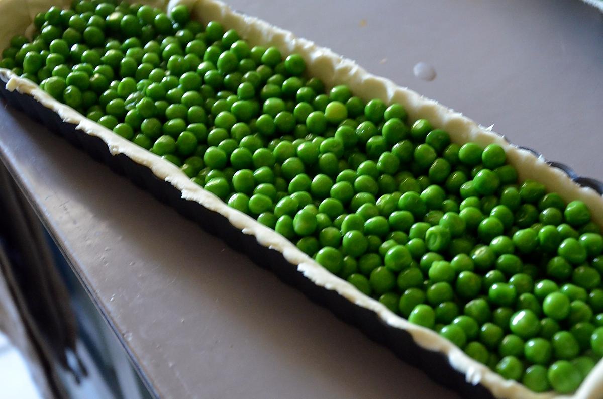 recette Tarte aux petits pois à la menthe