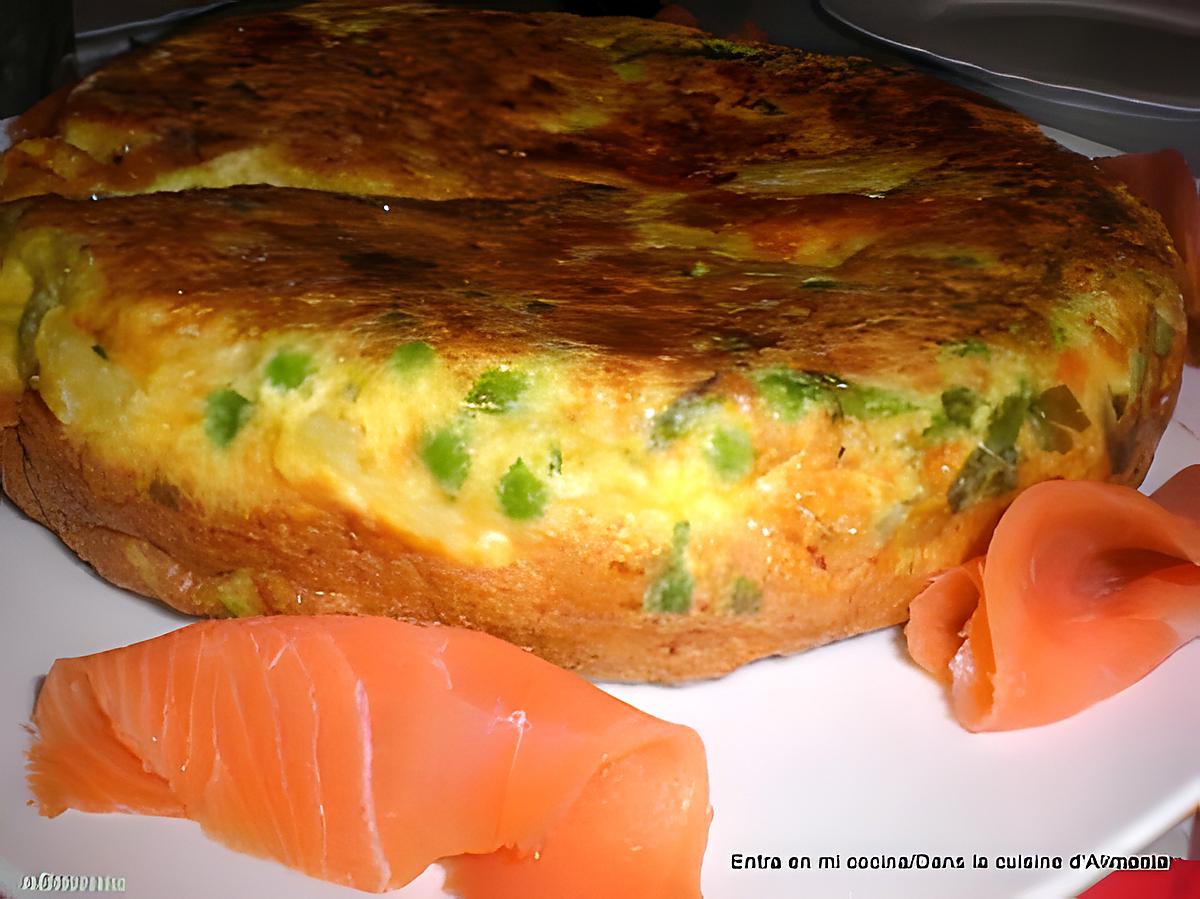 recette FRITTATE DE SAUMON FUME