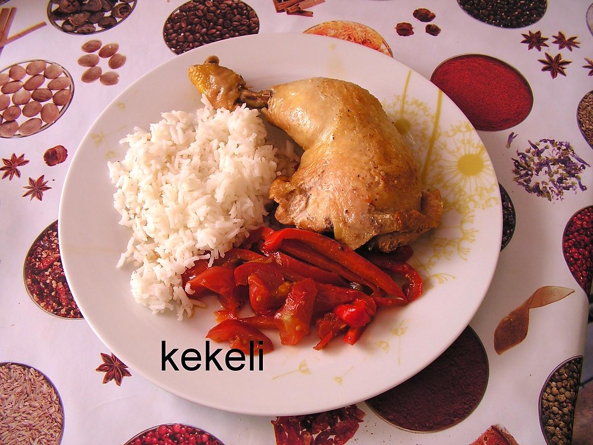 recette Poulet aux poivrons