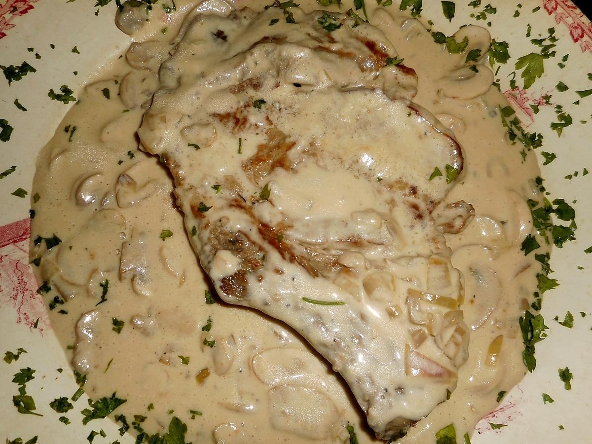 recette Cote de veau au madére