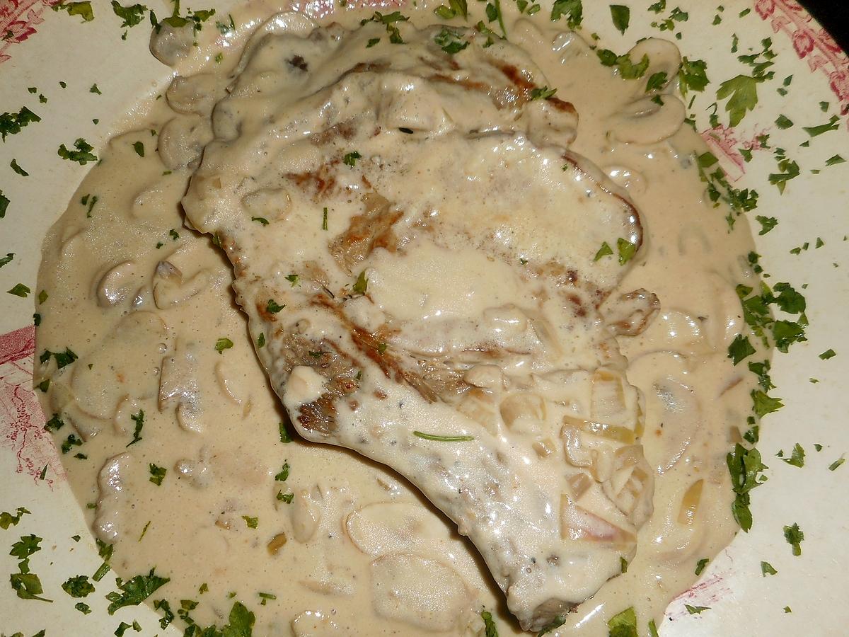 recette Cote de veau au madére