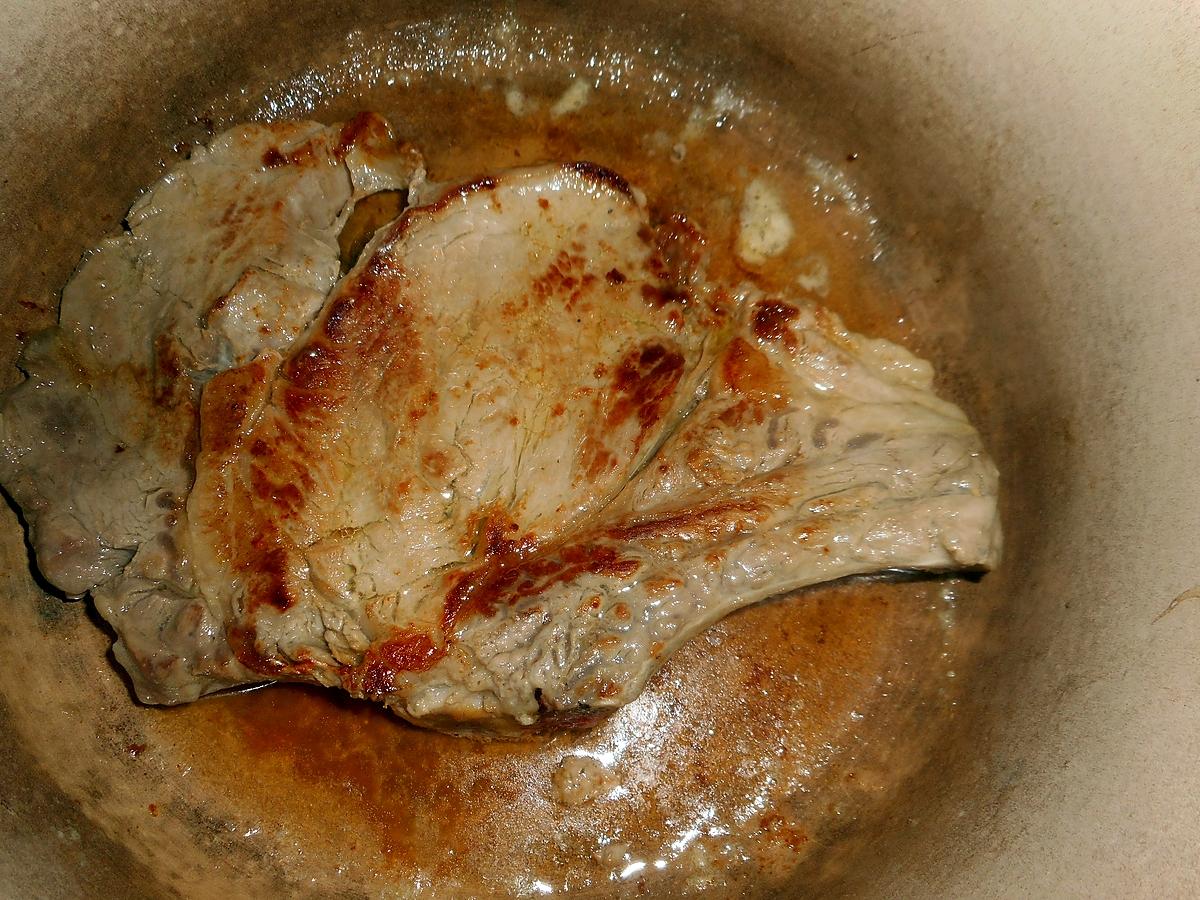 recette Cote de veau au madére