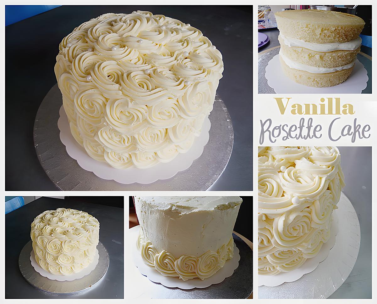 recette Vanilla Rosette Cake