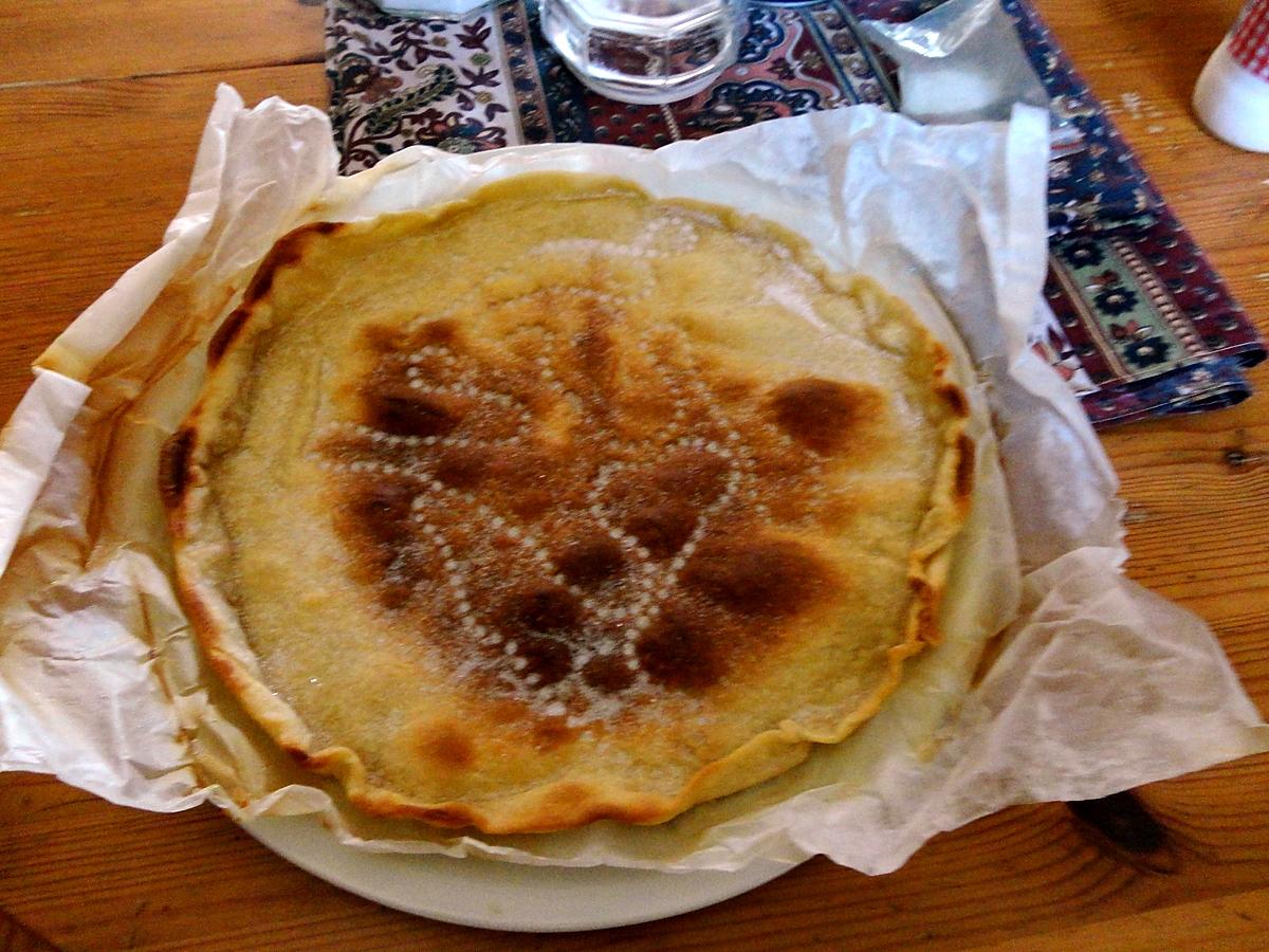 recette TARTE AUX PËCHES FAçON TIRAMISU " de notre amour de cuisine "