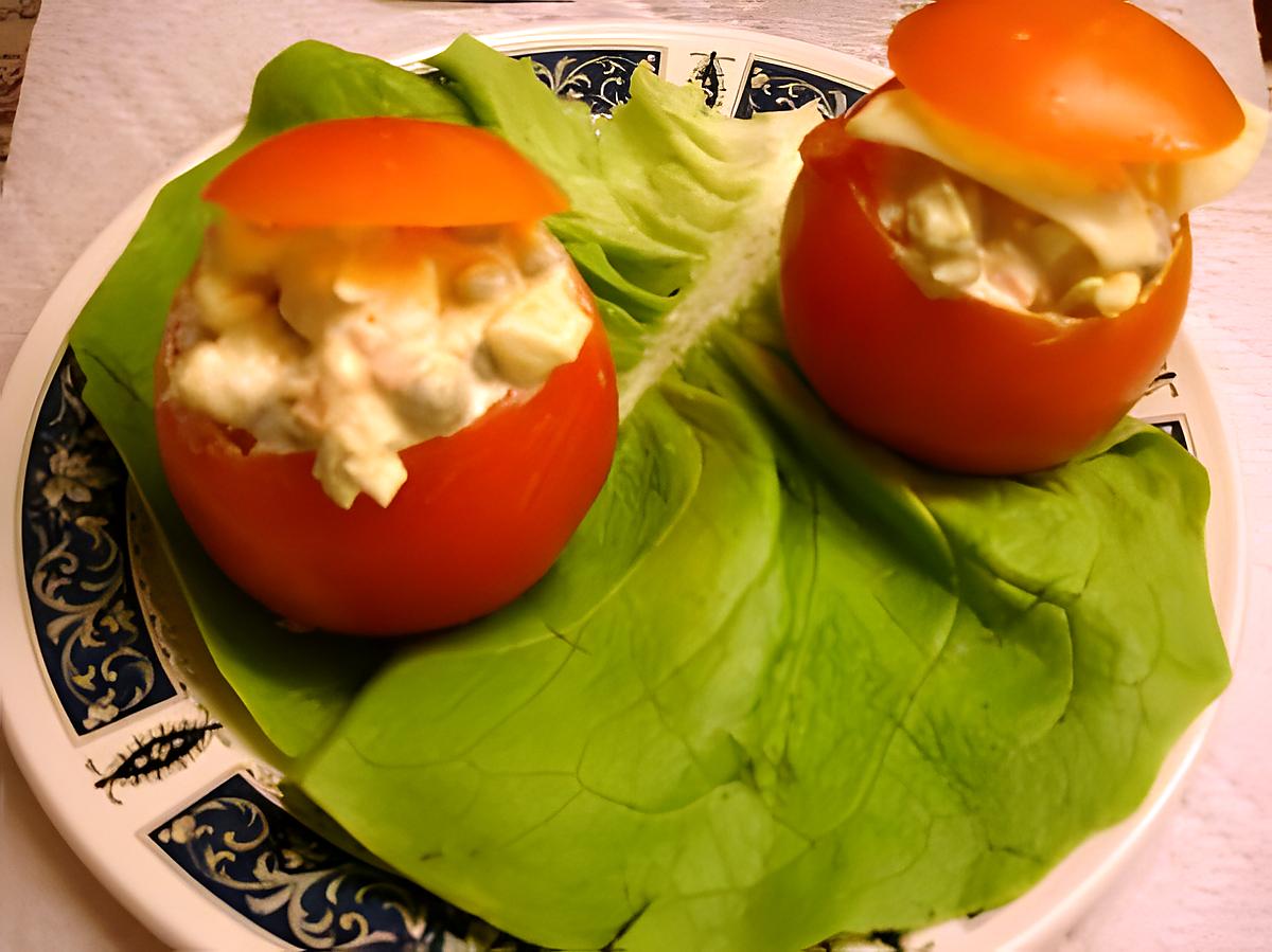 recette Mes Tomates Farcies a la Salade Russe