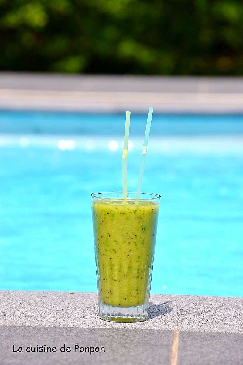 recette Smoothie kiwi, banane, concombre (thermogourmet)