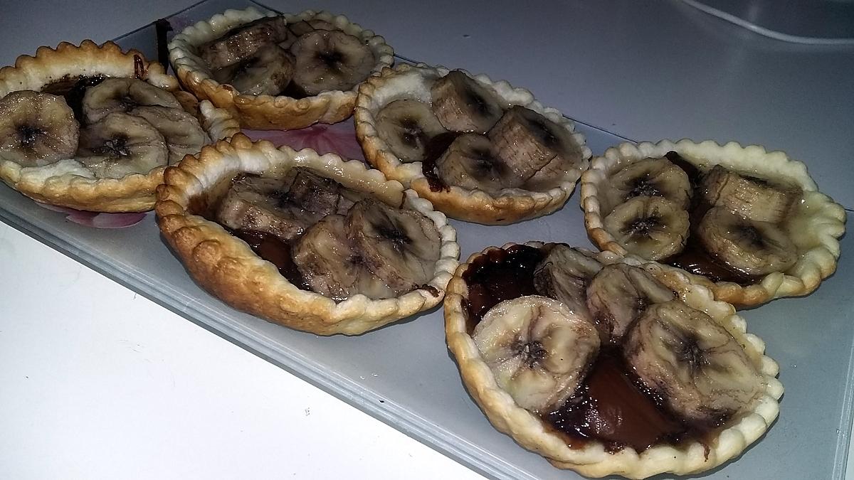 recette Tartelettes facile Nutella banane