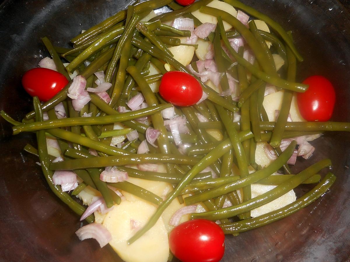 recette Salade de pommes de terre,haricots verts,saucisse de morteau