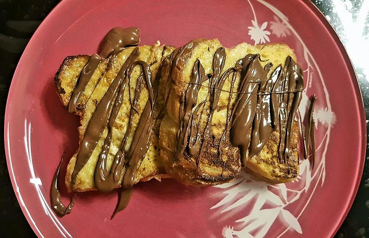 recette pain perdu au nutella