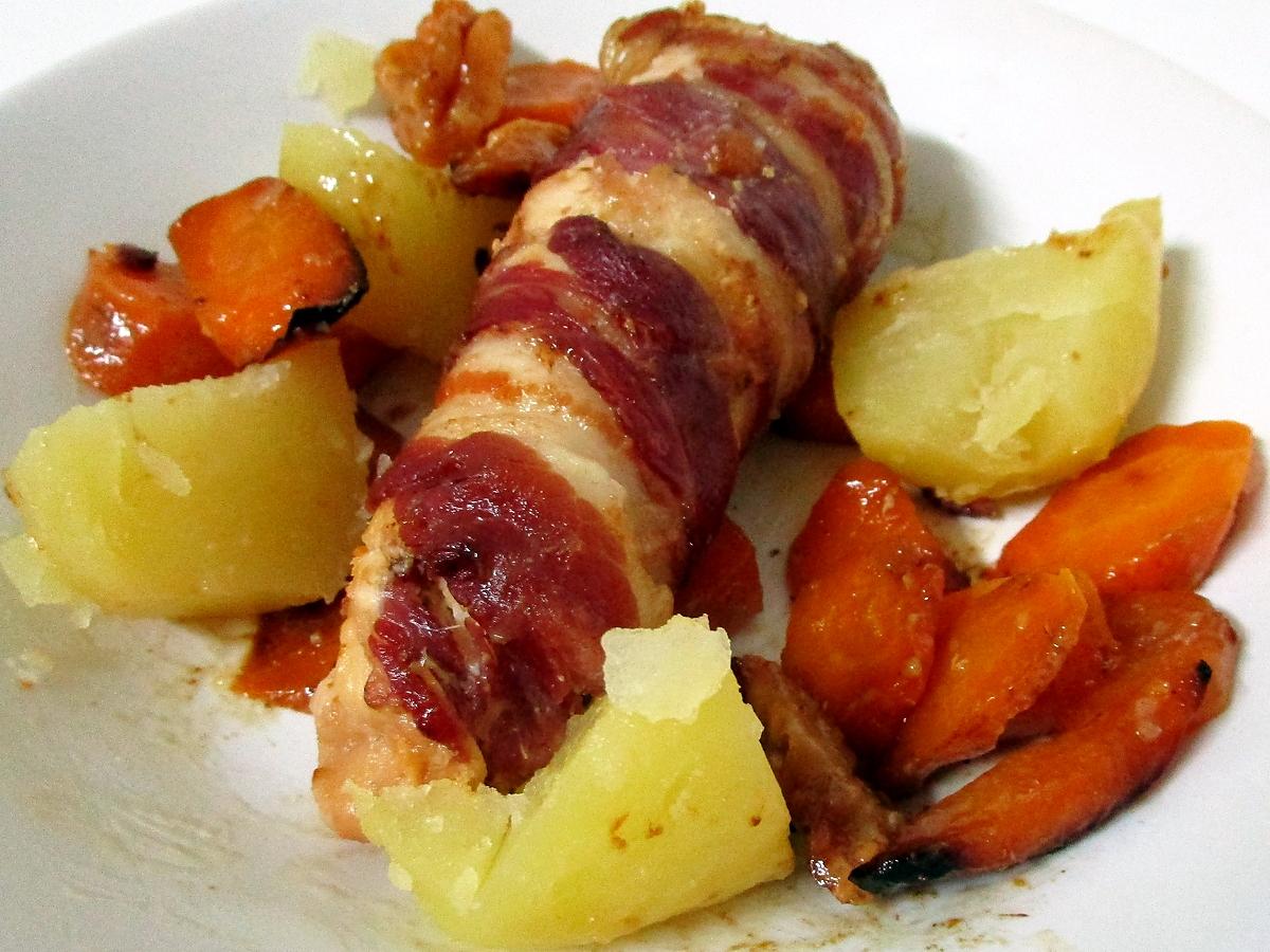 recette FILETS DE POULET AU FROMAGE ET CAROTTES