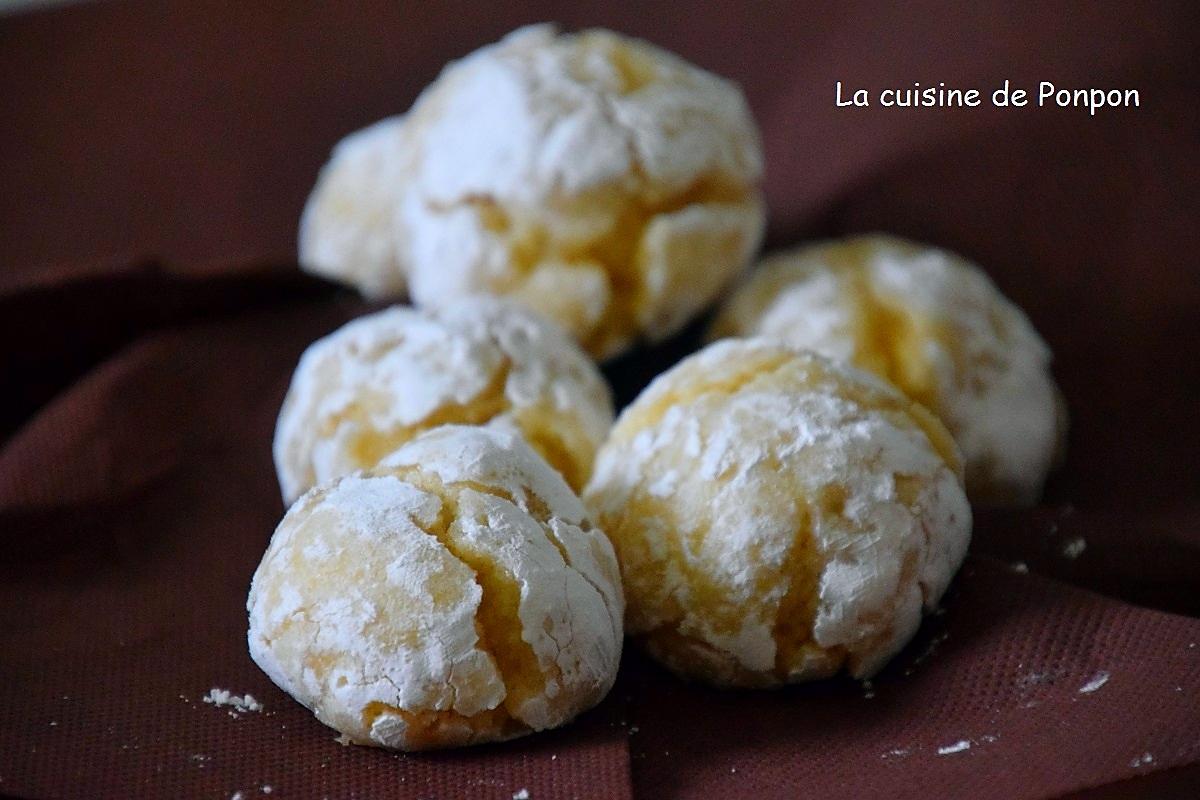 recette Amaretti fourrés à la confiture de gingembre