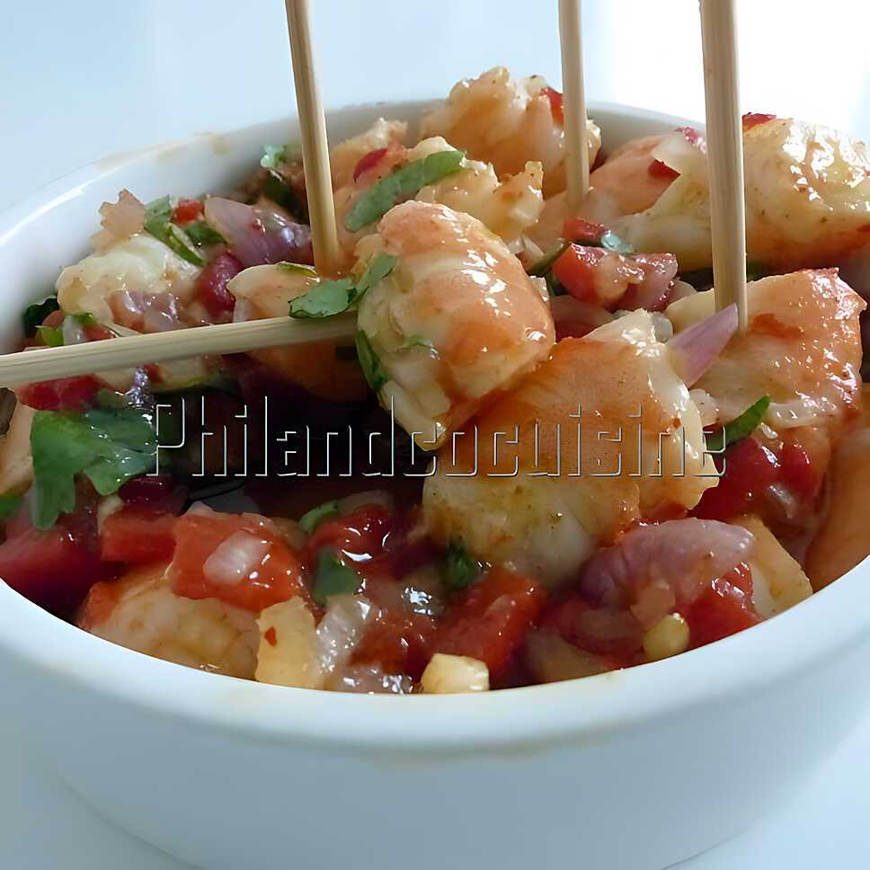 recette Crevettes marinées