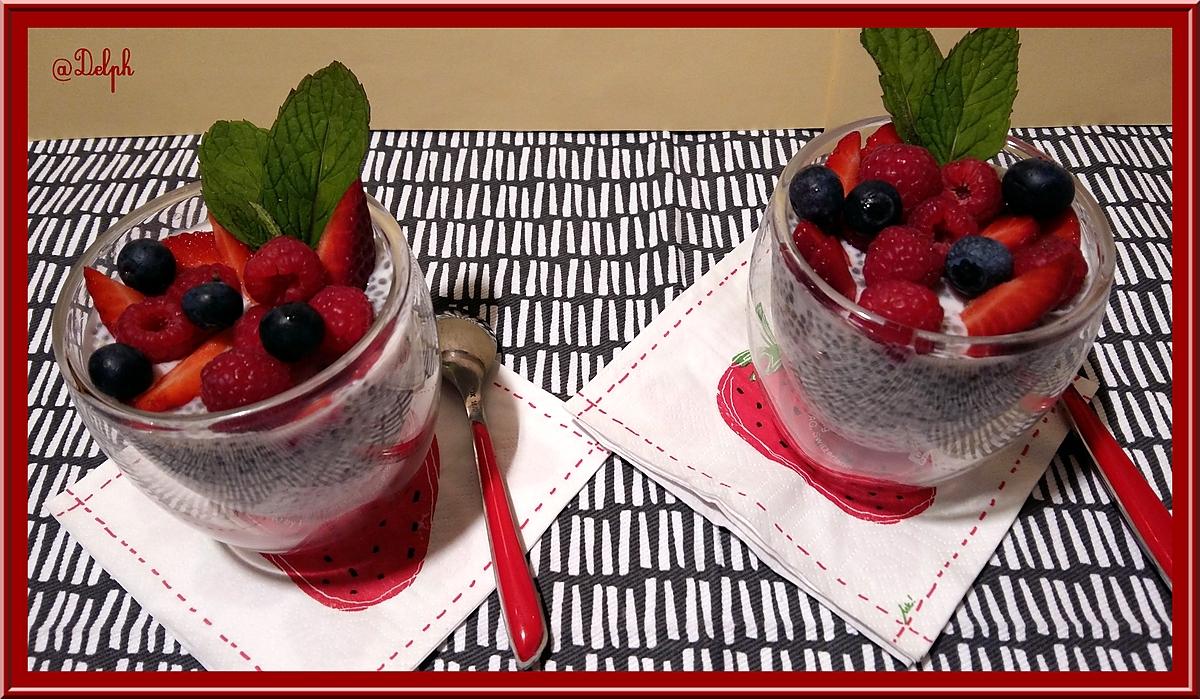 recette Pudding de Chia aux fruits rouges