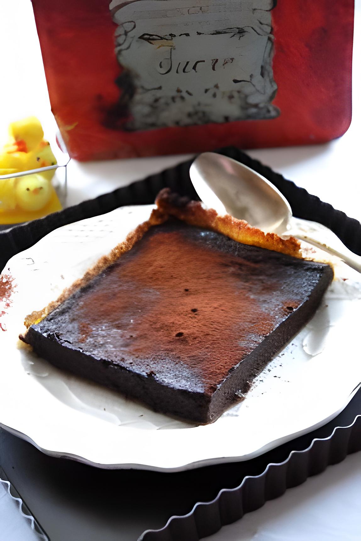 recette Tarte au chocolat et cognac