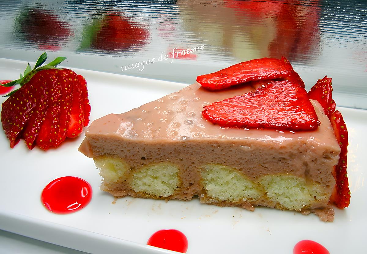 recette nuages aux fraises