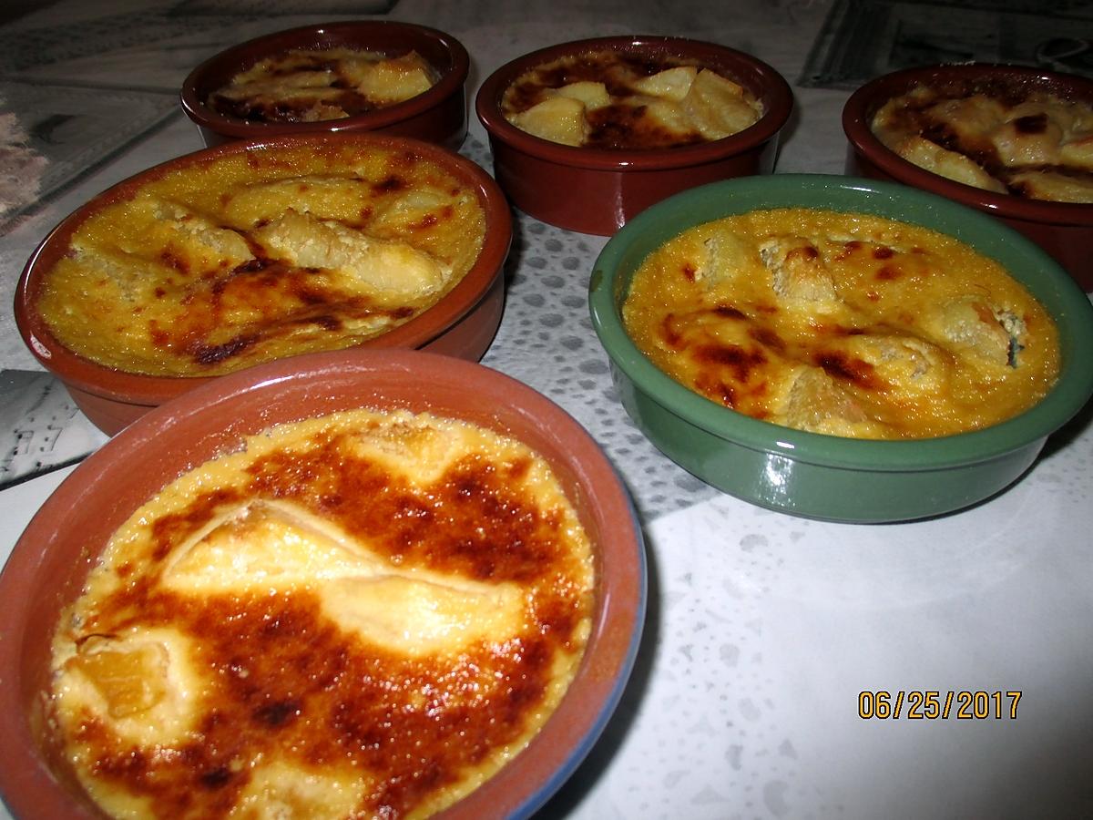 recette gratin de pêches blanche