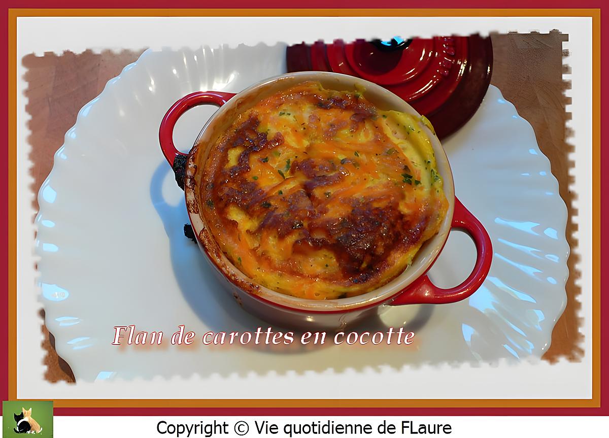 recette Flan de carottes en cocotte