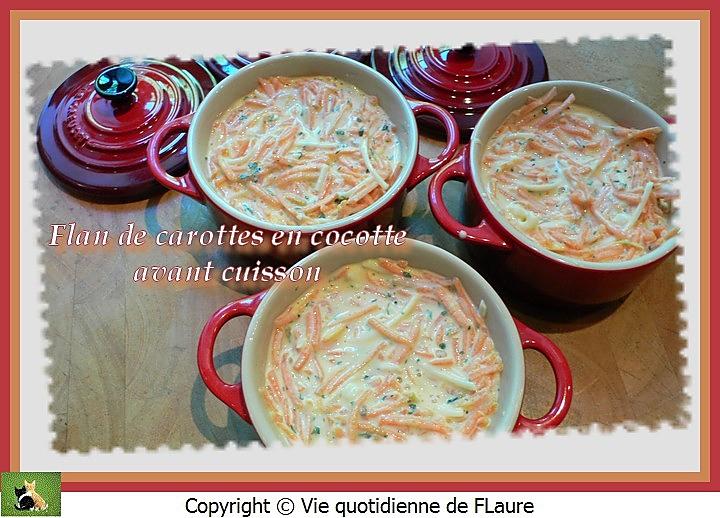 recette Flan de carottes en cocotte