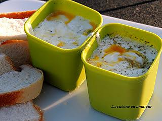 recette Oeufs cocotte au micro ondes