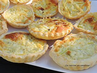 recette Mini tarte à l'oignon avec la pâte à tarte Tupperware