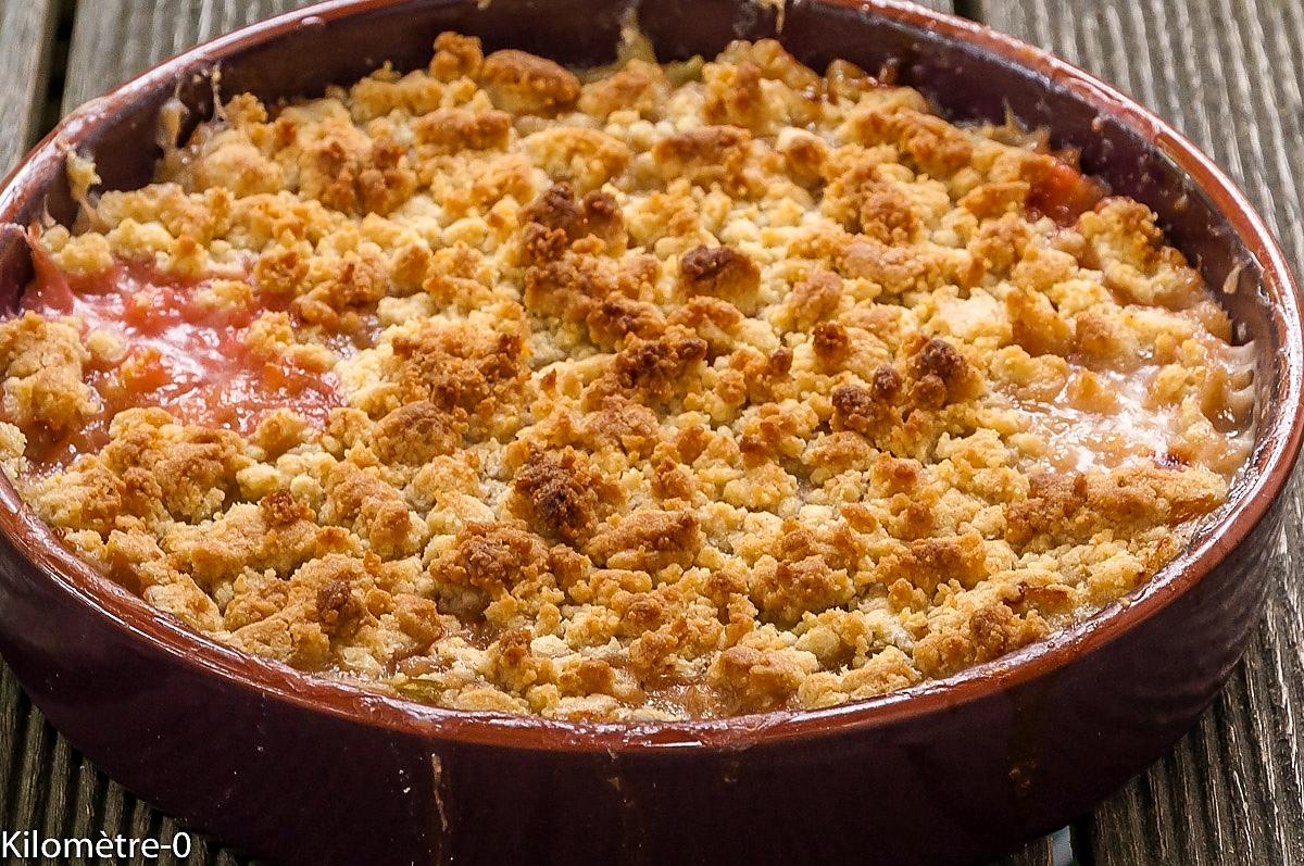 recette Crumble à la rhubarbe