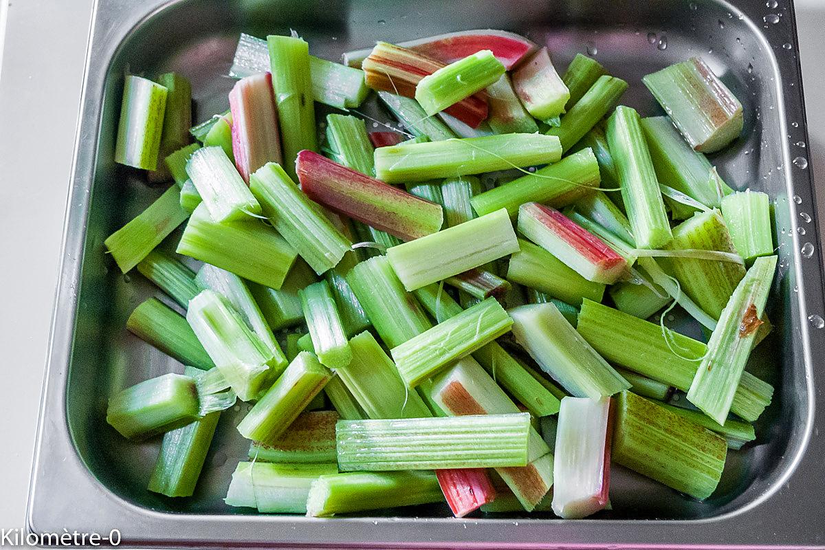 recette Crumble à la rhubarbe