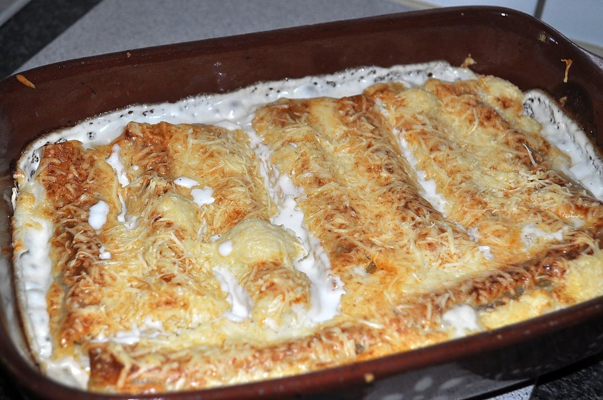 recette Cannelloni à la viande hachée sauce béchamel