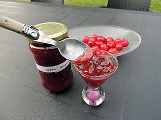 recette Confiture de cerises au gingembre au micro-ondes