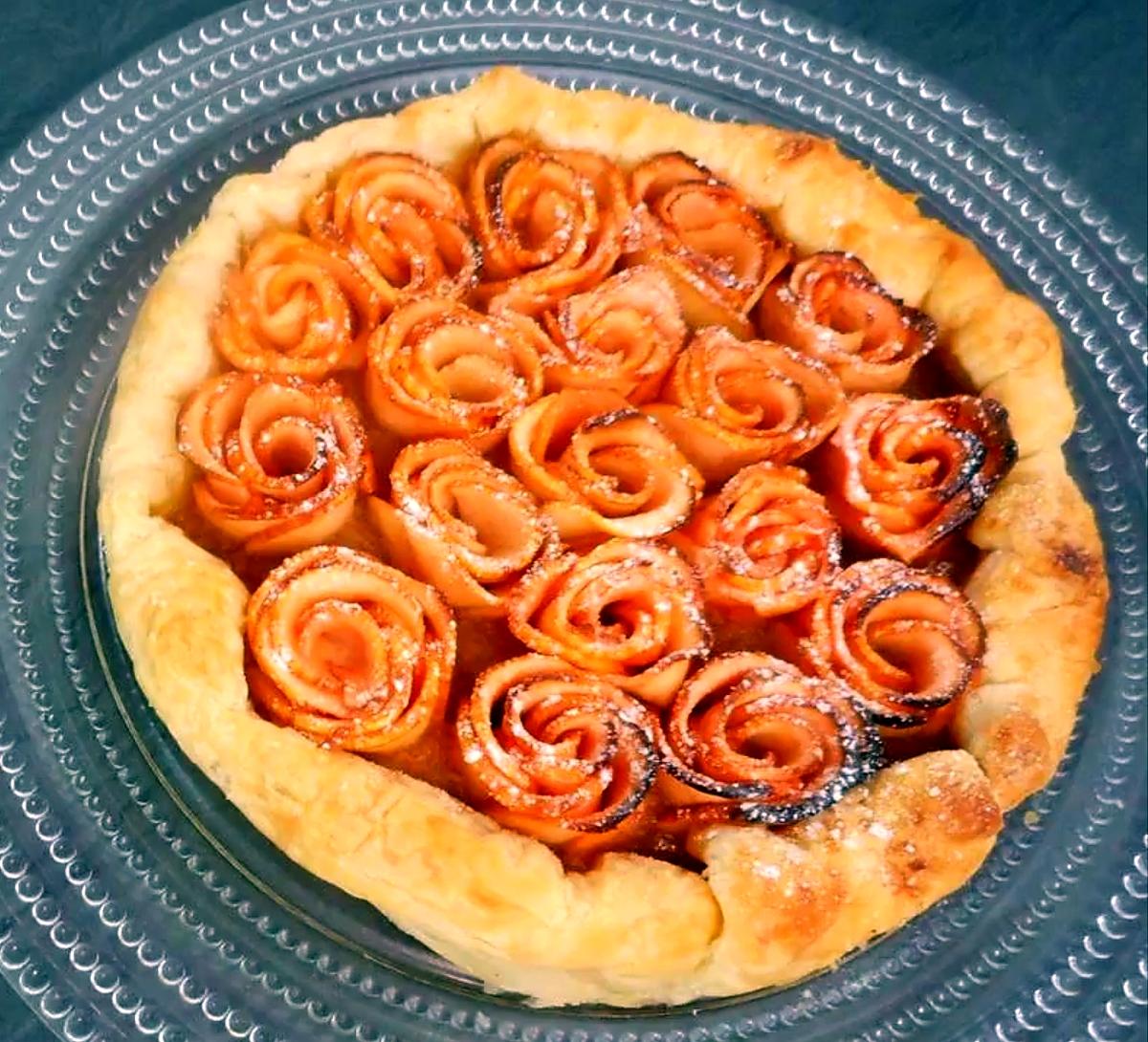 recette Tarte aux Pommes - Bouquet de Roses