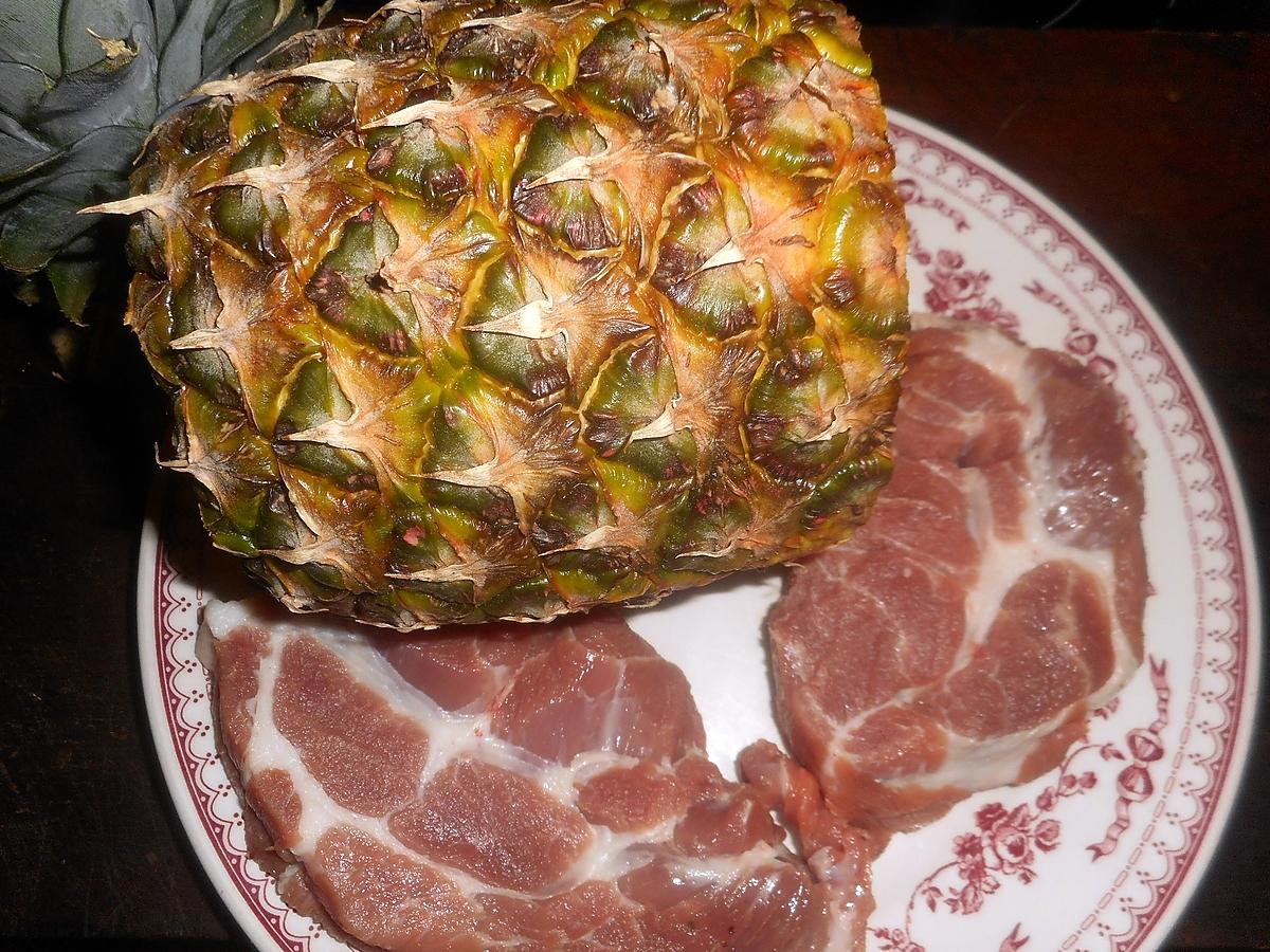 recette Porc grillé a l ananas