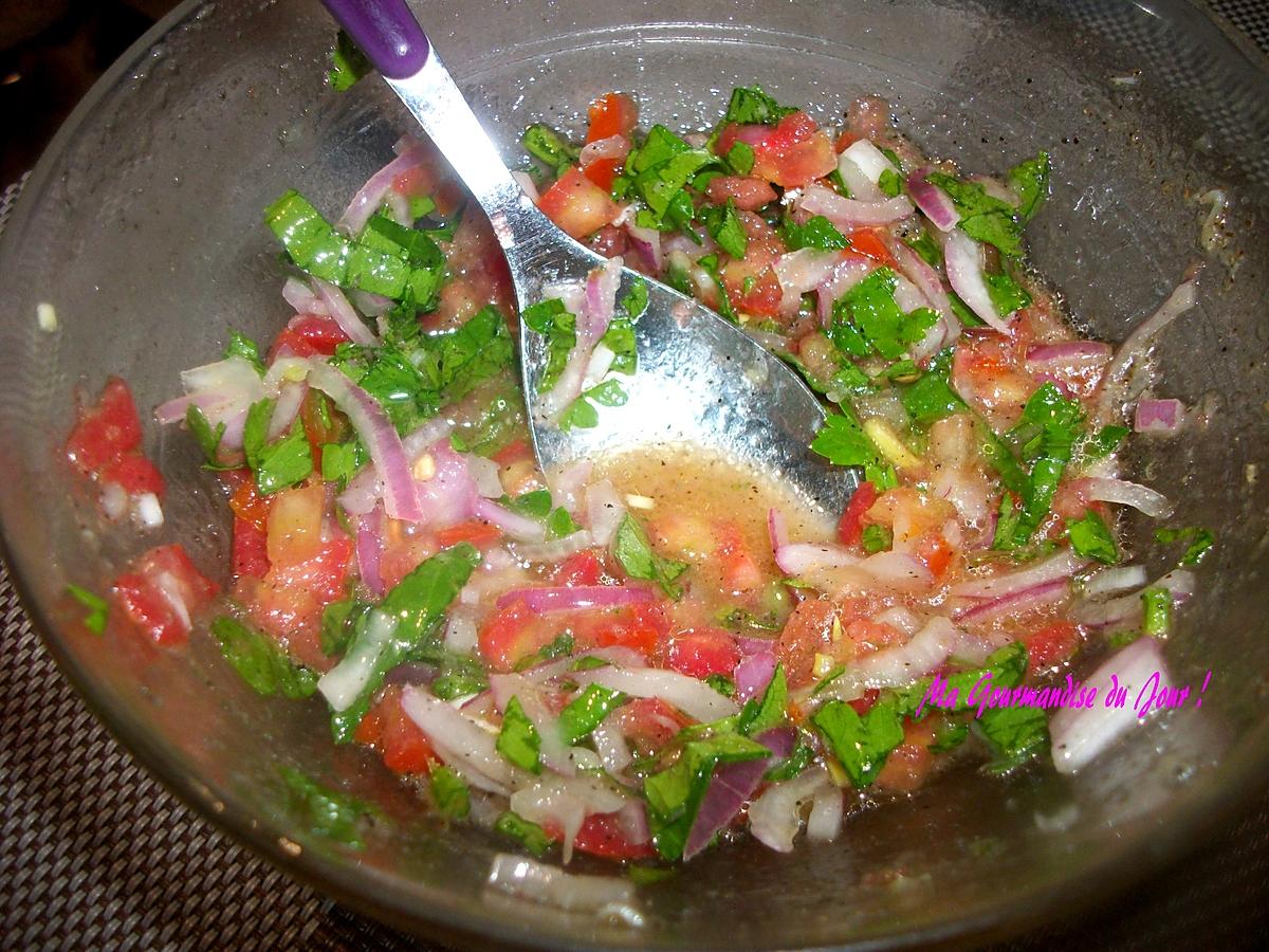 recette SALADE de SEMOULE