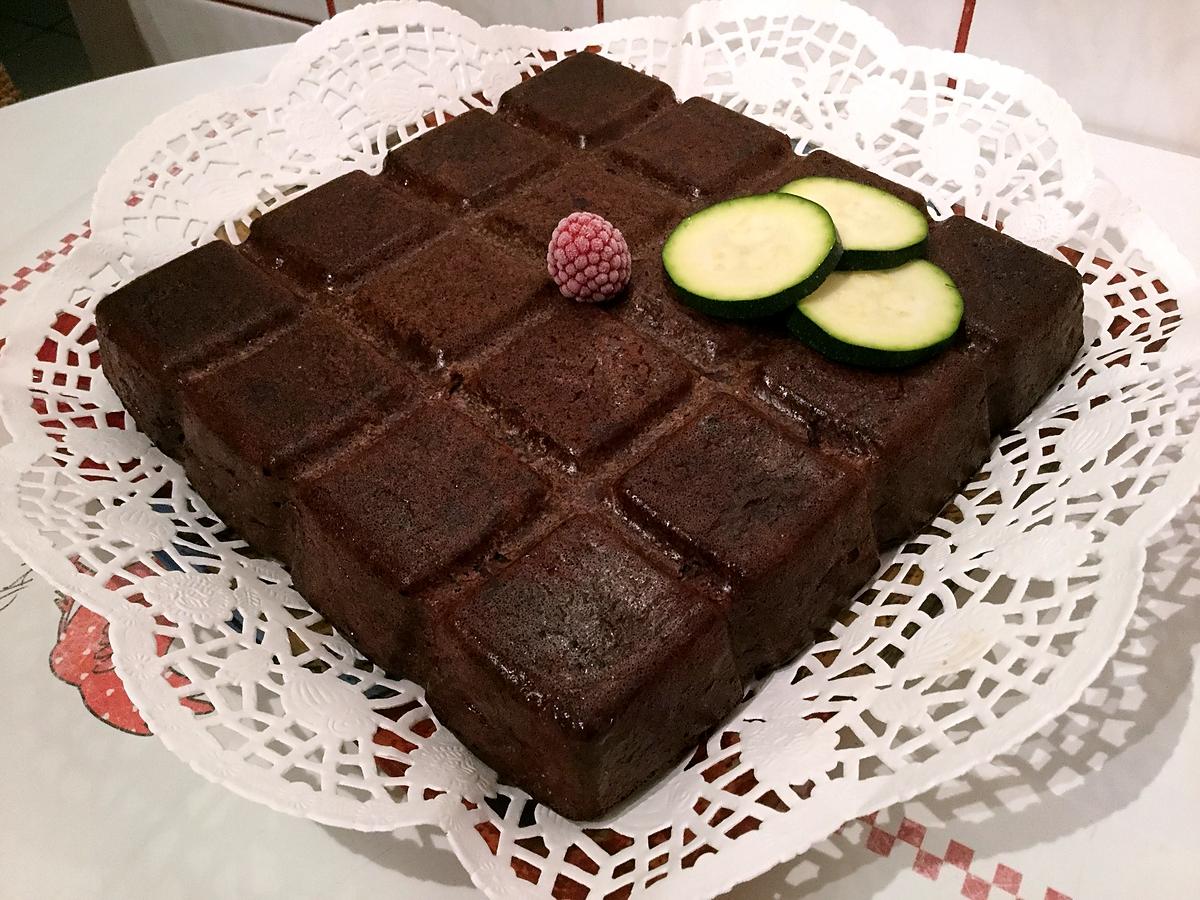 recette MOELLEUX CHOCOLAT/COURGETTE