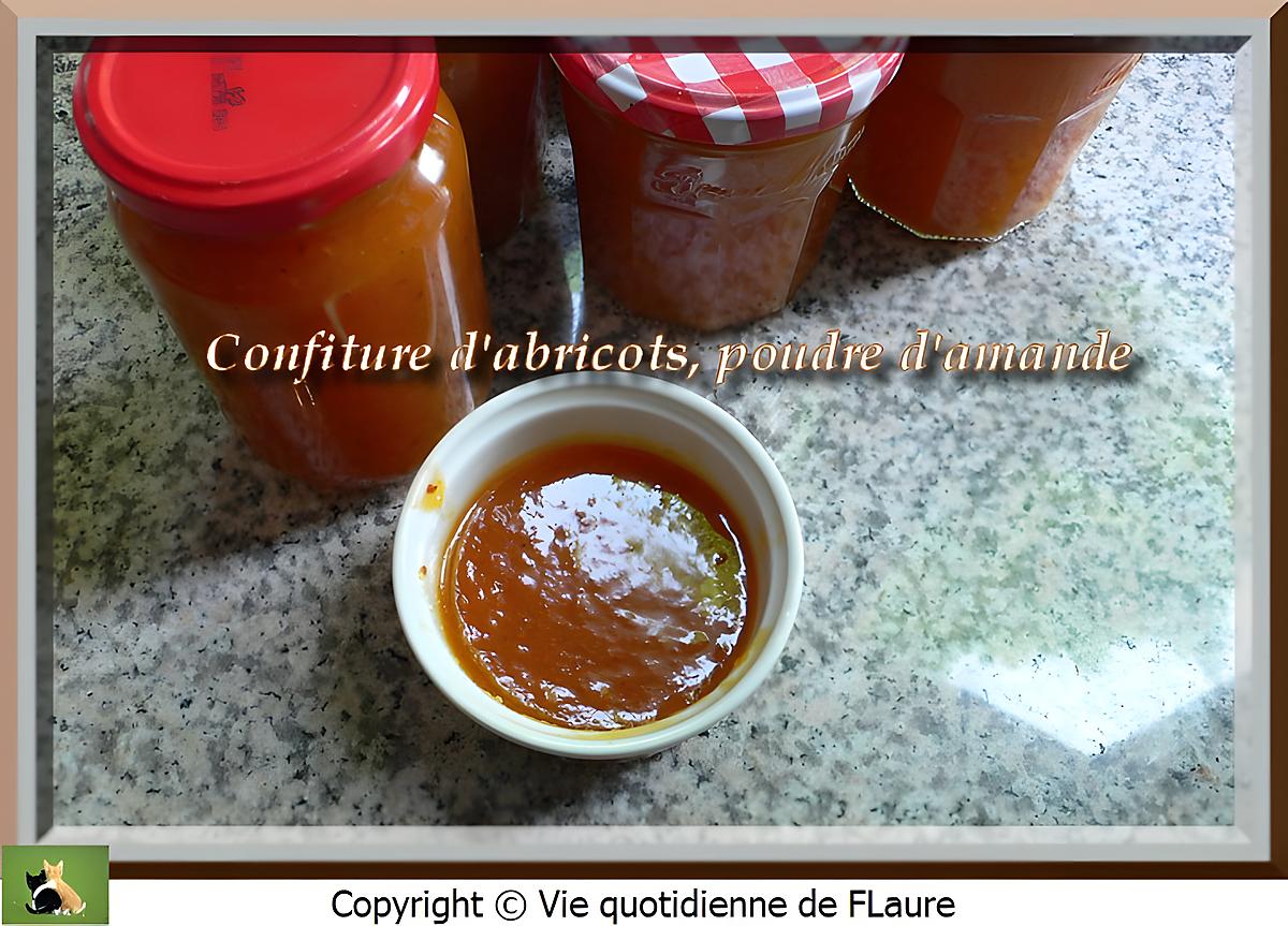 recette Confiture d'abricots, poudre d'amande