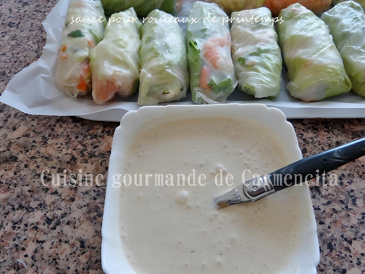 recette Sauce pour rouleaux de printemps