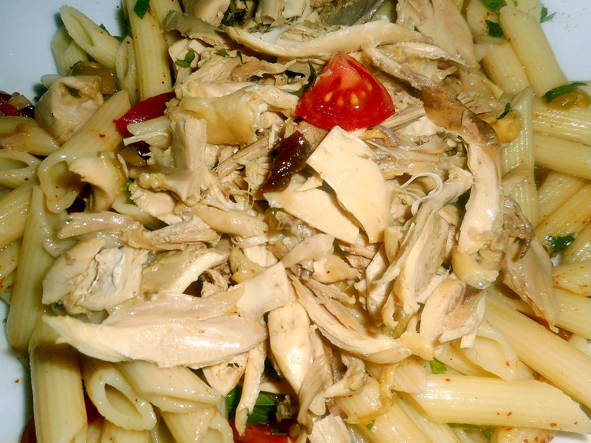 recette Salade de penne regate au poulet