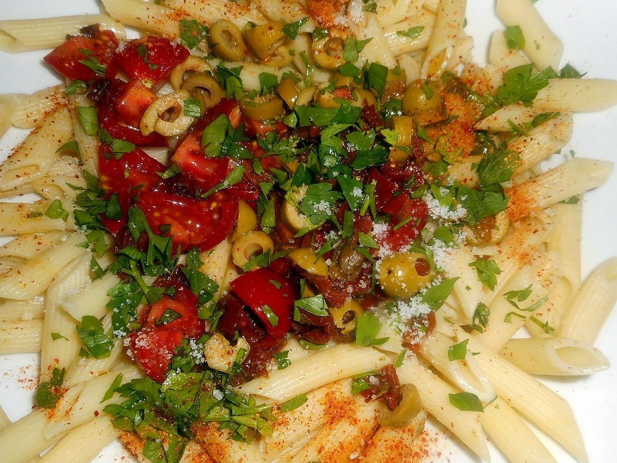 recette Salade de penne regate au poulet