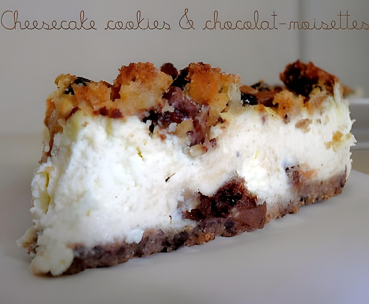 recette Cheesecake aux Cookies & Chocolat - Noisettes