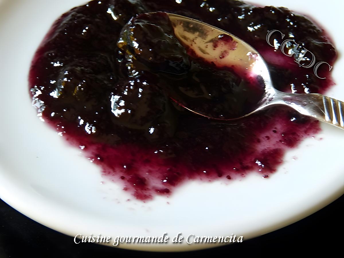 recette Confiture de myrtilles