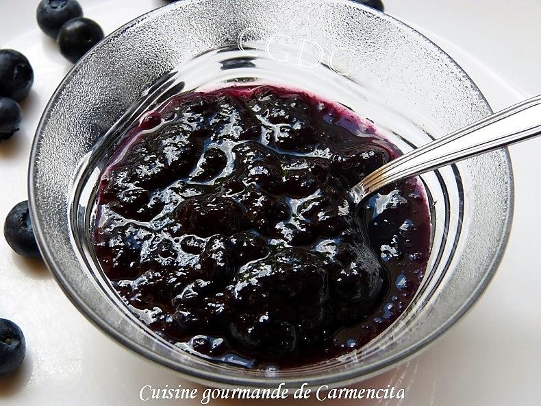 recette Confiture de myrtilles