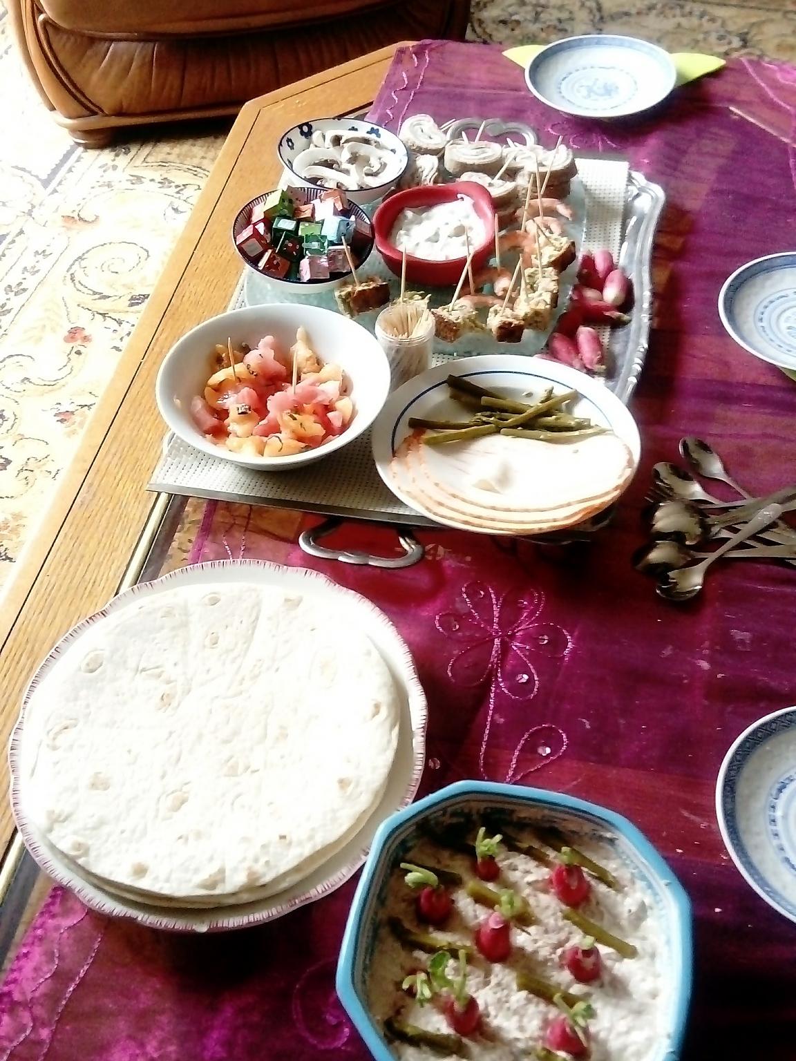 recette assiette apéritif, une idée  de kilométre  zéro  et  de carmen