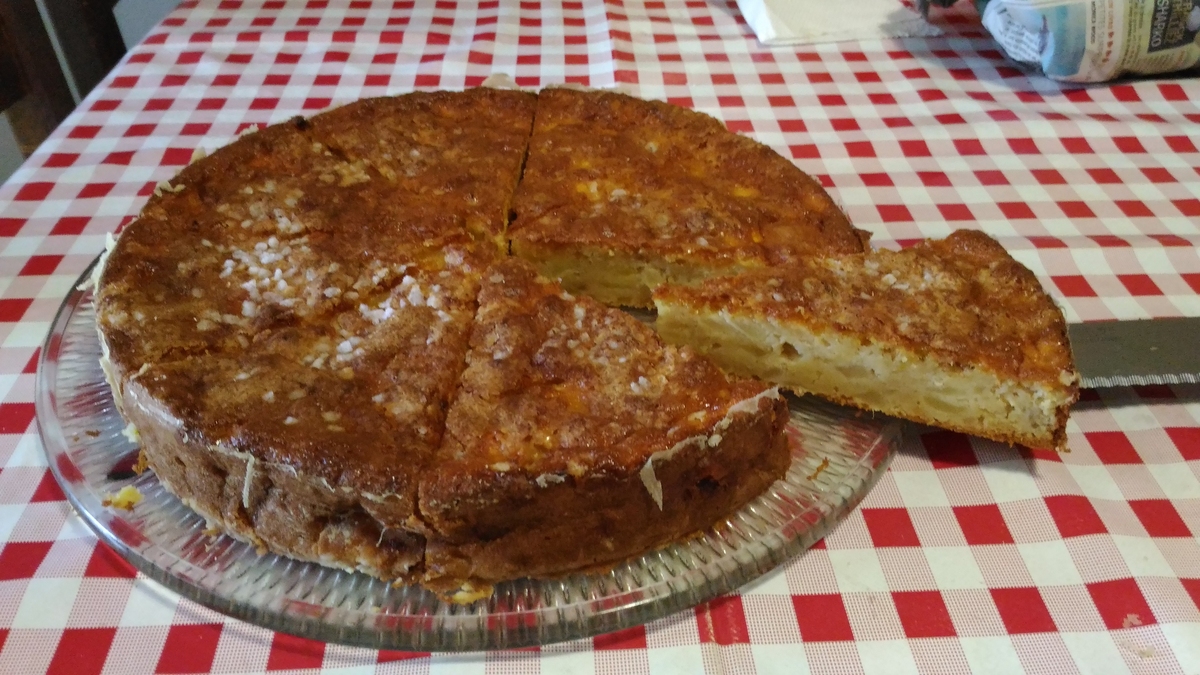 recette GATEAU MADELEINE AUX POMMES